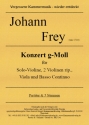 Konzert g-Moll fr Solo-Violine, 2 Violinen rip., Viola und Basso Continuo