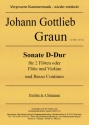Sonate D-Dur fr 2 Flten oder Flte und Violine und Basso Continuo