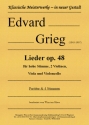 Lieder op. 48 fr hohe Stimme, 2 Violinen, Viola und Violoncello