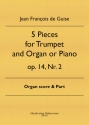 5 Pieces for Trumpet  and Organ or Piano op. 14, Nr. 2