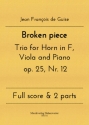 Broken piece Trio for Horn in F, Viola and Piano op. 25, Nr. 12