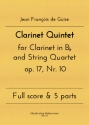 Clarinet Quintet for Clarinet in Bb and String Quartet op. 17, Nr. 10