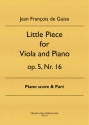 Little Piece for Viola and Piano op. 5, Nr. 16