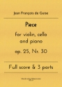 Piece op. 25, Nr. 30 for violin, cello and piano