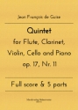 Quintet for Flute, Clarinet, Violin, Cello and Piano op. 17, Nr. 11