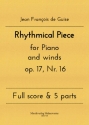 Rhythmical Piece op. 17, Nr. 16 for piano and winds