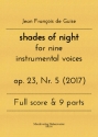 shades of night for nine instrumental voices op. 23, Nr. 5