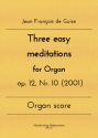 Three easy meditations for organ