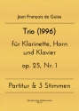 Trio (1996) fr Klarinette, Horn und Klavier op. 25, Nr. 1