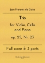 Trio op. 25, Nr. 23 for violin, Cello and Piano