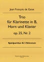 Trio fr Klarinette in B, Horn und Klavier op. 25 Nr. 2