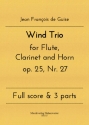 Wind Trio for Flute, Clarinet and Horn op. 25, Nr. 27
