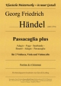 Passacaglia plus fr 2 Violinen, Viola und Violoncello Partitur und Stimmen