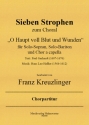Sieben Strophen zum Choral  O Haupt voll Blut und Wunden