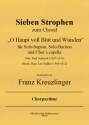 Sieben Strophen zum Choral  O Haupt voll Blut und Wunden