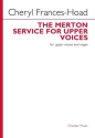 The Merton Service For Upper Voices SA and organ Choral Score