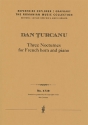 Three Nocturnes for French horn and piano (first print, piano performance score & part) The Romanian Music Collection Piano performance score & part