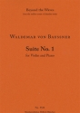 Suite No. 1 for violin & piano (2 performance scores) Strings with piano Piano score & solo violin