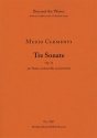 Three Sonatas for flute, violoncello and pianoforte Op. 31 (Piano performance score & parts) Strings with piano Piano Performance Score & 2 string parts