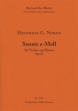Sonata in A minor for violin and piano Op. 33 (Piano performance score & part) Strings with piano Piano Performance Score & Solo Violin