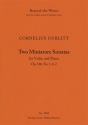 2 Miniature Sonatas for violin & piano, Op. 180, No. 1 and 2 (Piano performance score & solo) Strings with piano Piano Performance Score & Solo Violin