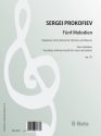 Fnf Melodien - Vokalisen ohne Text fr Stimme und Klavier op.35 Singstimme,Klavier Spielnoten