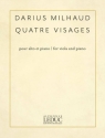 Quatre Visages Viola and Piano Book & Part[s]