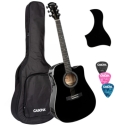 Student Series Acoustic Guitar Black 4/4 (incl. padded bag, 3 picks)