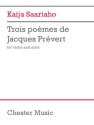 Trois pomes de Jacques Prvert Violin Book