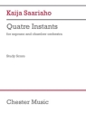 Quatre Instants (chamber version) Chamber Orchestra and Soprano Solo Studyscore