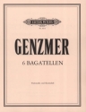 6 Bagatellen (1985) f�r Violoncello und Kontrabass 2 Spielpartituren