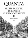 6 Duette op.2 Band 2 (Nr.4-6) f�r 2 Altblockfl�ten Spielpartitur