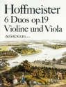 6 Duos op.19 f�r Violine und Viola Stimmen