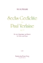6 Gedichte von Paul Verlaine op.13 f�r Gesang und Klavier