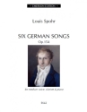 6 German Songs op.154 for medium voice, CLARINET AND PIANO 2 scores and clarinet part