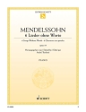 6 Lieder ohne Worte op. 19 f�r Klavier