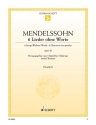 6 Lieder ohne Worte op. 30 f�r Klavier