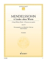 6 Lieder ohne Worte op. 38 f�r Klavier