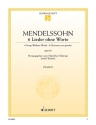 6 Lieder ohne Worte op. 67 f�r Klavier