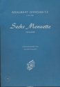 6 Menuette f�r Klavier