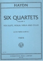 6 Quartets vol.2 (nos.4-6) for flute and string trio 4 parts