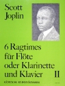 6 Ragtimes Band 2 f�r Fl�te (Klarinette in B) und Klavier
