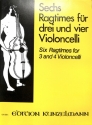 6 Ragtimes f�r 3 (4) Violoncelli Partitur und Stimmen