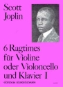 6 Ragtimes f�r Violine (Violoncello) und Klavier