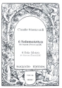 6 Solomotetten f�r Sopran (Tenor) und Bc Partitur (Bc nicht ausgesetzt)
