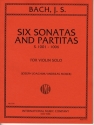 6 Sonatas and partitas BWV1001-1006 for violin JOACHIM