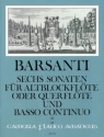 6 Sonaten op.1 Band 2 (Nr.4-6) f�r Altblockfl�te (Fl�te) und Bc