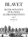 6 Sonaten op.1 f�r 2 Altblockfl�ten Spielpartitur