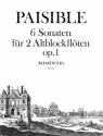 6 Sonaten op.1 f�r 2 Altblockfl�ten Spielpartitur