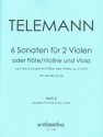 6 Sonaten op.2 Band 2 (Nr.4-6) f�r 2 Violen 2 Spielpartituren